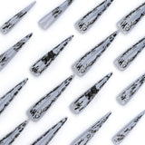 Europa e Estados Unidos, as Spice Girls mais vendidas usam letras de grafite em unhas, peça de unha vestível com ponta extra longa, arte de unha falsa, atacado｜365nails