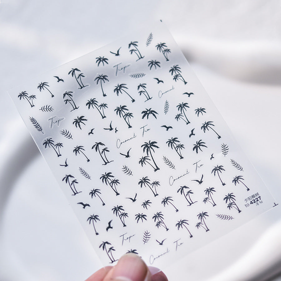 365nails: "Minimalist Palm Tree" – nail art stickers