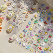 365nails: "kawaii garden friends sweet snack mix" – Nail Art Stickers