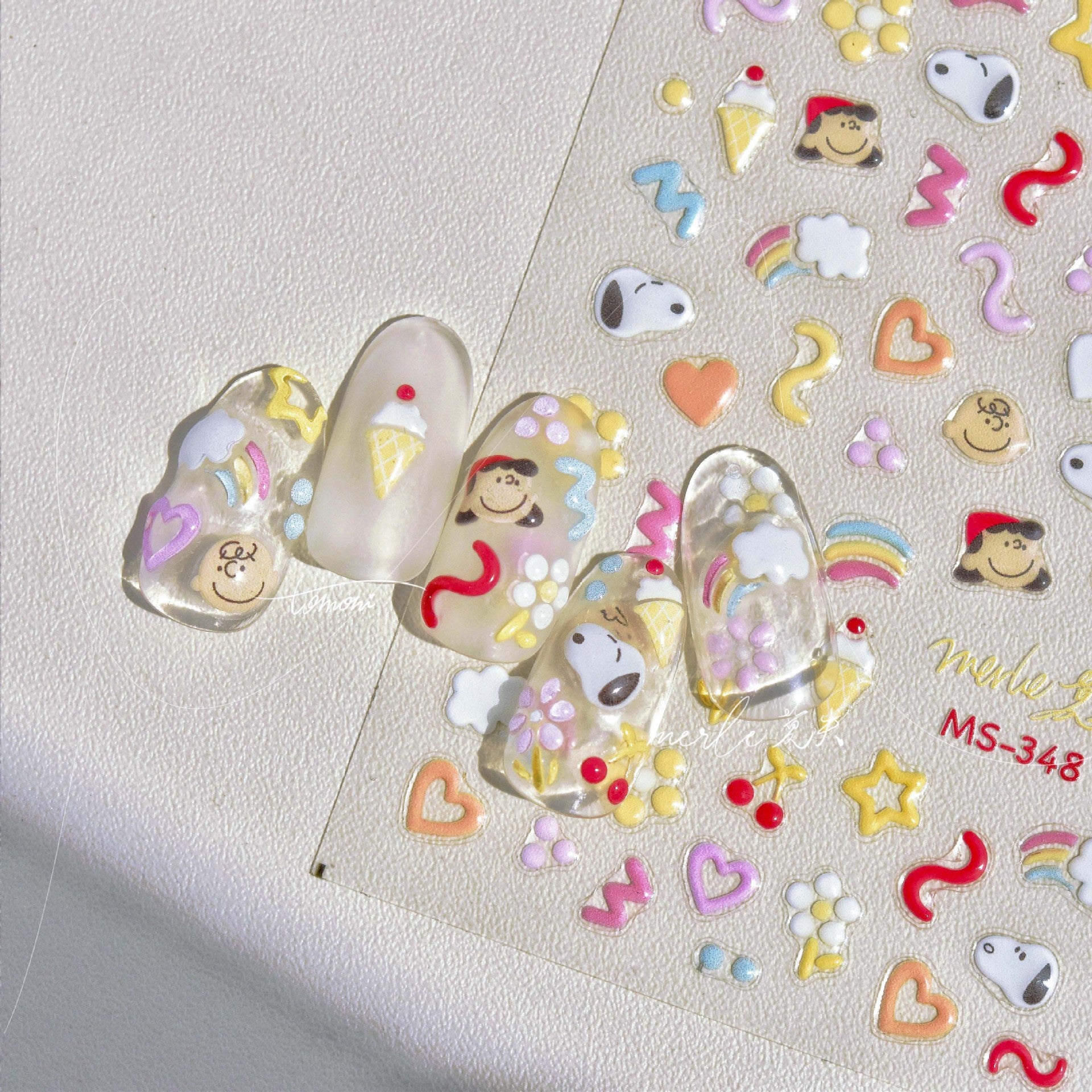 365nails: "Snoopy & Amigos Jelly Kawaii" – Adesivos para Unhas