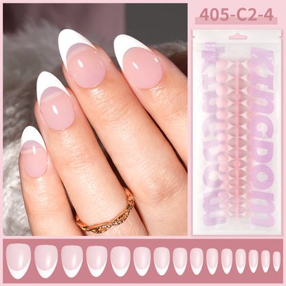 Nail Tips Hot-selling French press on nails seamless short almond manicure tablets, pre-made fingernails removable 120 pieces