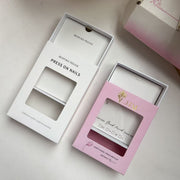 Press‑On Nail Drawer Box with Clear Window – Thick Paper Gift Packaging Box