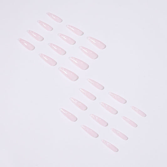 Wave Series White Wave Wear Nail Art Finished Fake Nail Nail Patch Nail Patch False Nails｜365nails