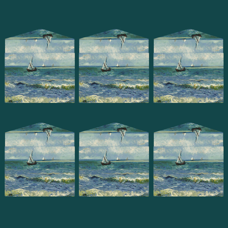 浪漫胭脂粉信封，花卉封蠟印 (MOQ=7)