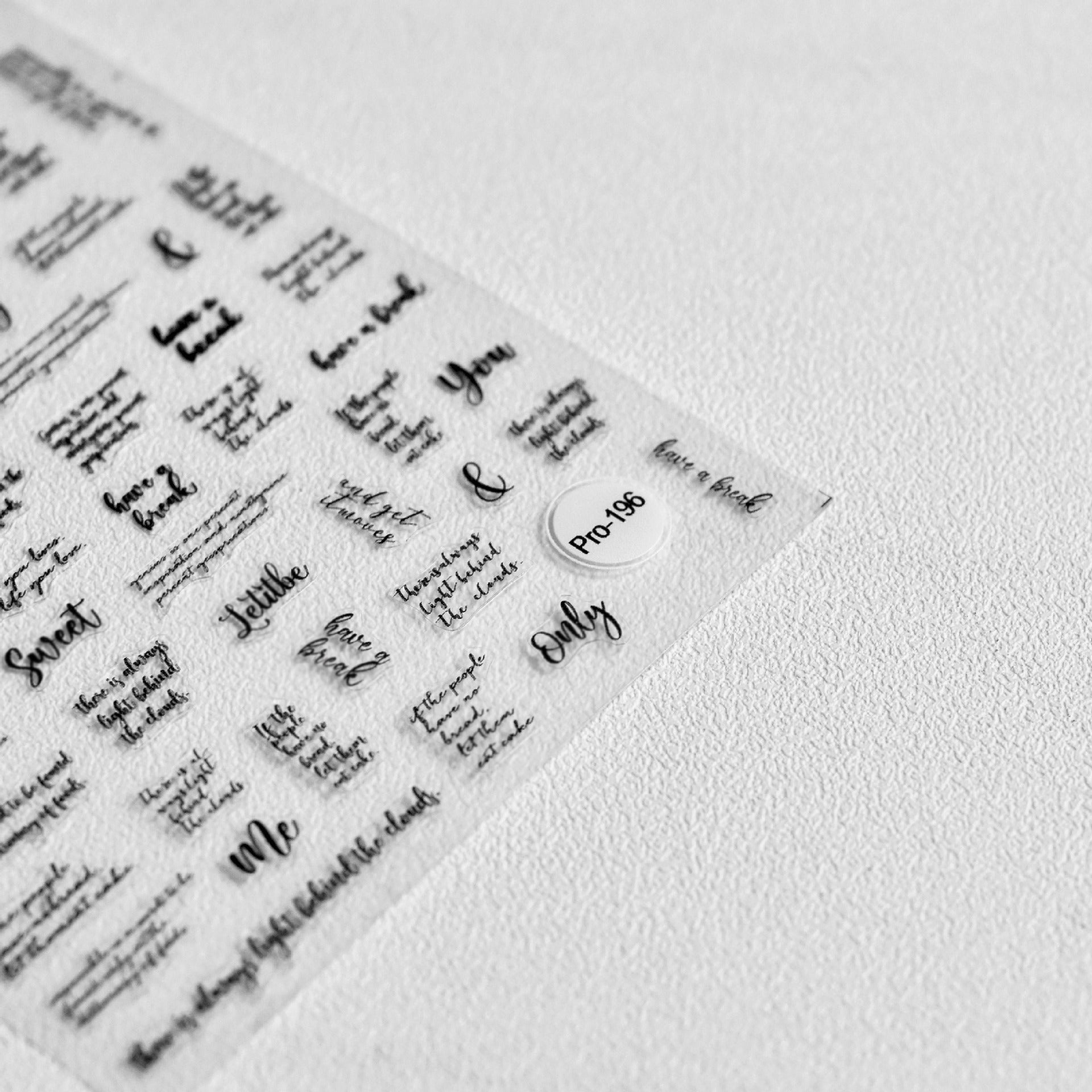 365nails: "Texte anglais minimaliste" – Autocollants pour ongles