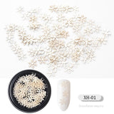 Christmas Snowflake Nail Decoration Sequins for Winter Manicure (MOQ=3)