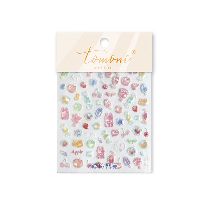 Jelly Fruit Slice – Fresh Summer Nail Art Stickers