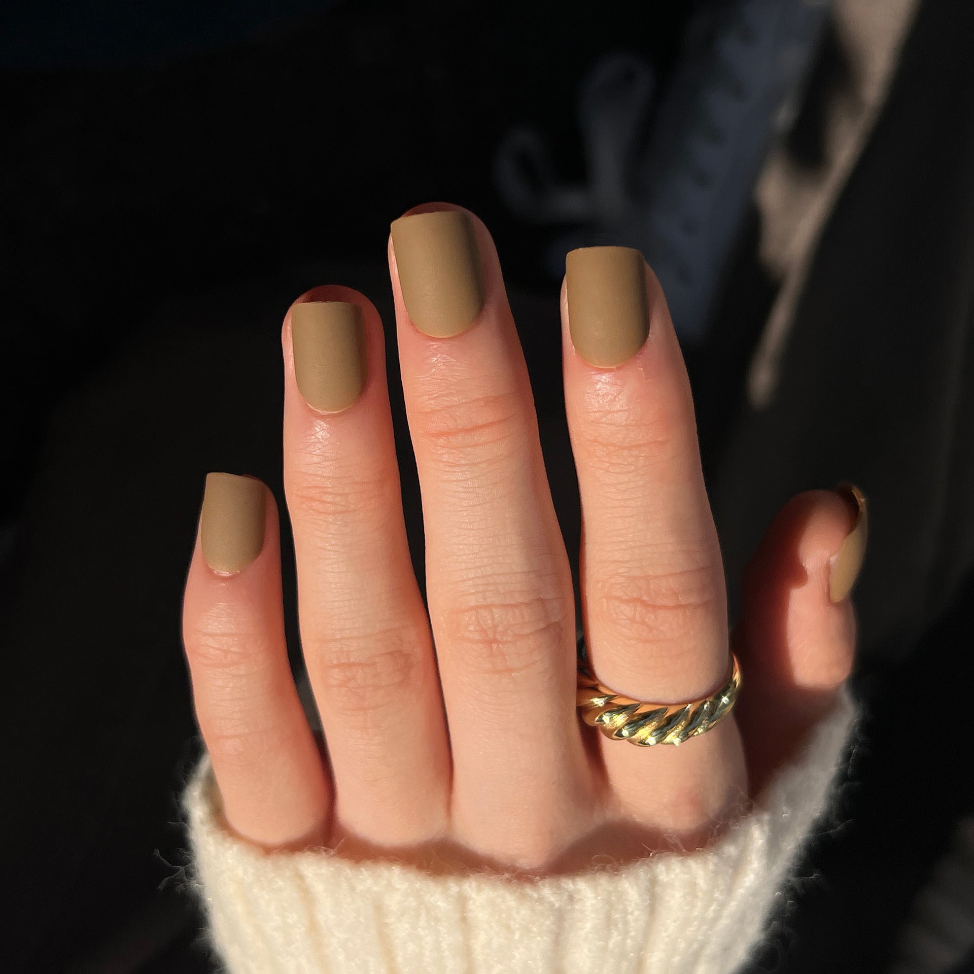 磨砂可拆式單色方形穿戴甲｜365nails