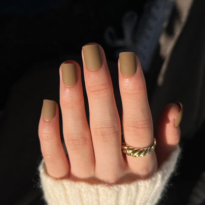 Frosted Detachable Wearable Nail Solid Color Style Nail Patch Square Factory Straight Hair Wearable Nail Patch｜365nails