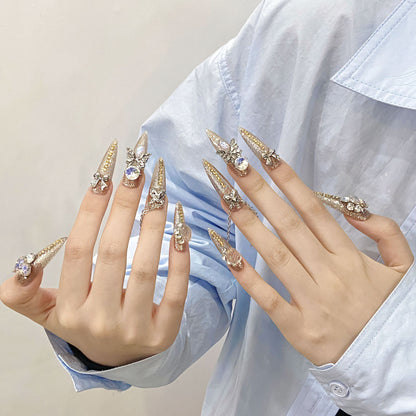 Pure handmade press on nails   nail art fake nails beauty | 365nails