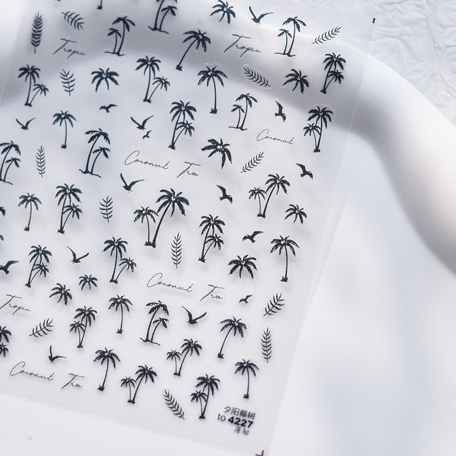 365nails: "Minimalist Palm Tree" – nail art stickers