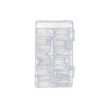 Nail Tips Nail piece  XL denim nail 500 pieces in a box, extended transparent fake nail half sticker, light sticker trapezoidal nail piece