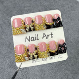 Duck bill nail, ice full of diamonds and flash nail art patch, sweet and cool bow Handmade press on nails wholesale｜365nails