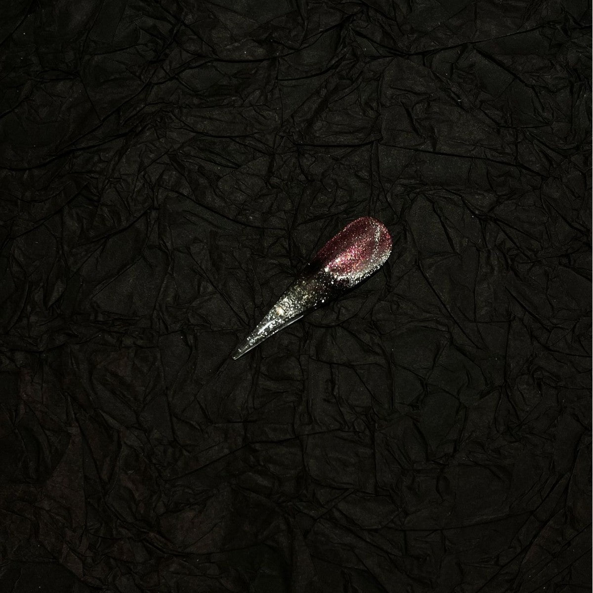 [Galaxy] ins Wind Explosion Dragon Claw Cat Eye Silver Ten Fingers Quicksand Flow Hemp Nail Art Removable press on nail