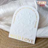 Embossed Gold Cotton Display Cards for Press On Nails (MOQ=50)