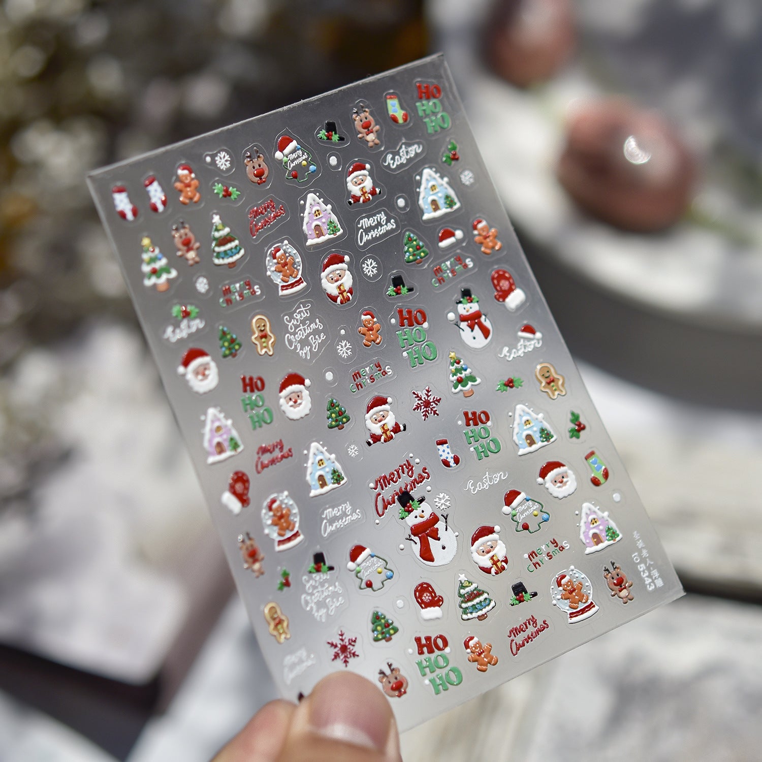 365nails: "Christmas Bunny & Friends" – nail art stickers