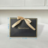 Triangular Foldable Gift Box with Ribbon – One‑Piece Paper Packaging Bag for Accessories