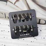 Press-On Nails Instruction Card High-end solid color nail card (MOQ:50 pieces)