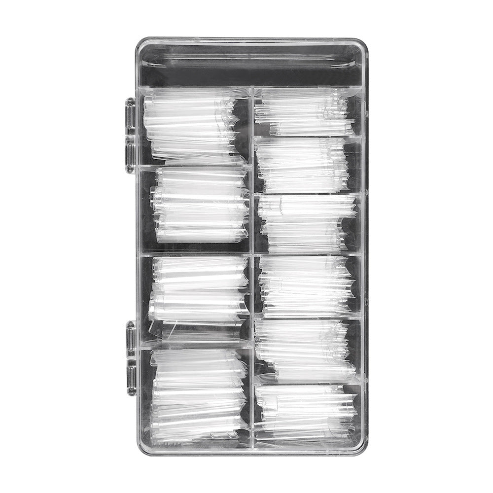 Pro Design Collection: "Half-Cover Tube" – Customizable Half-Cover Tube Nail Tips