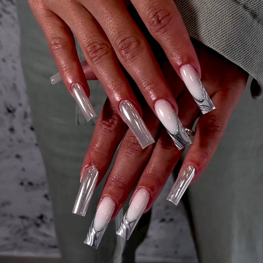 nail pieces Wear nail pieces Finished  nail art nail stickers Long ballet nail art pieces False nails｜365nails