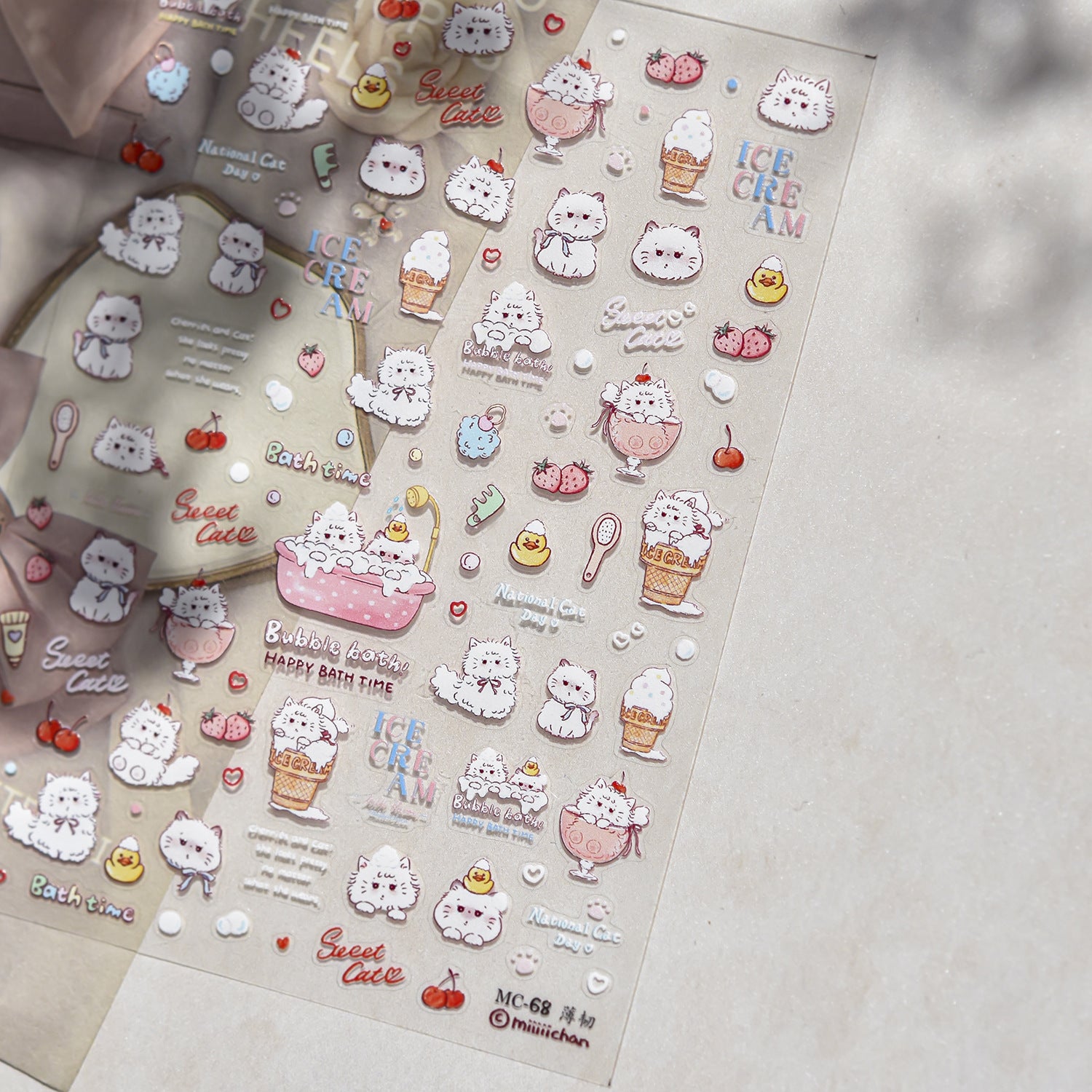 365nails: 귀여운 고양이 & 강아지 스윗 라이프 – 네일 아트 스티커