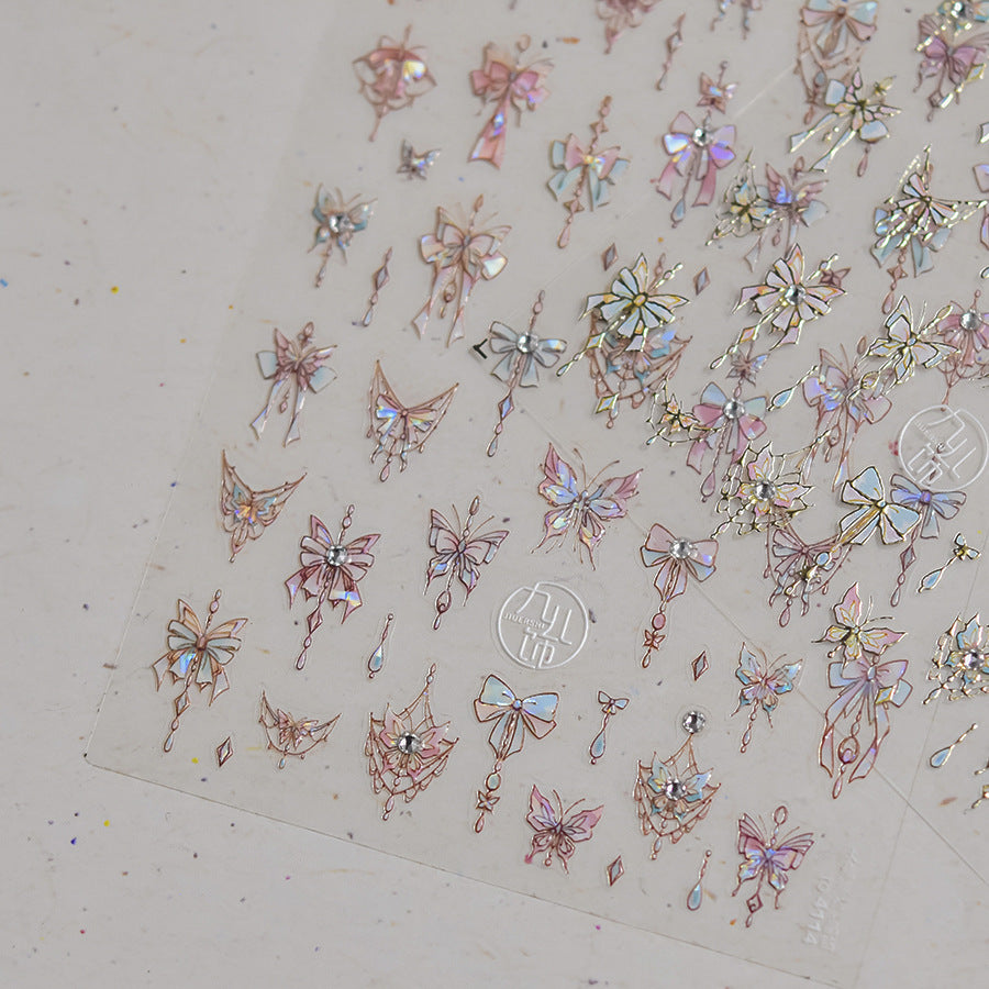 365nails: "iridescent crystal butterfly" – Nail Art Stickers