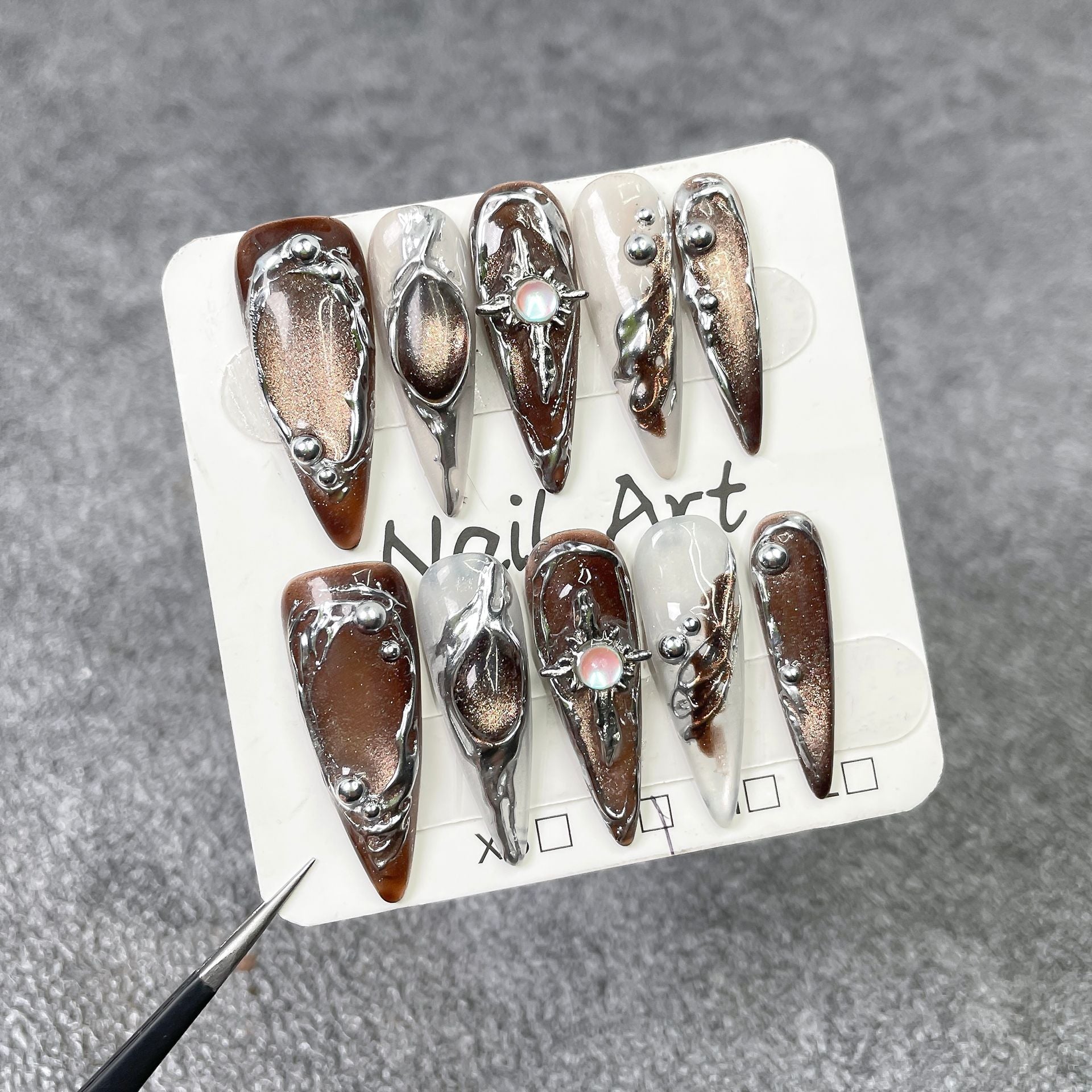 Molten Halo Series Press-On Nails