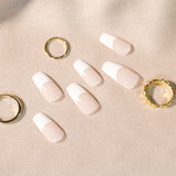 Uñas falsas con estera de uñas francesa, uñas rosas, suministro directo de uñas falsas ｜ 365nails