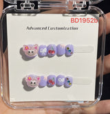 Sweet Cartoon Candy Kids Press On Nails Assorted Set