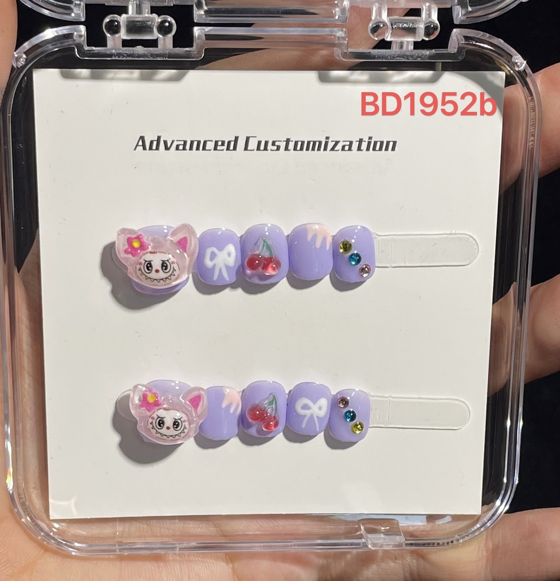 甜美卡通糖果兒童穿戴甲綜合套組
