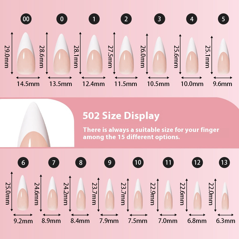 Nail tips French press on nails, simple long ladder manicure removable fake nails 120 pieces, prefabricated nail wholesale