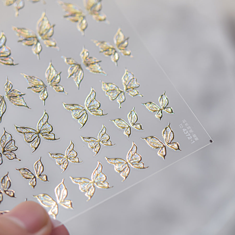 365nails: "젤리 그린 나비" – 네일 아트 스티커