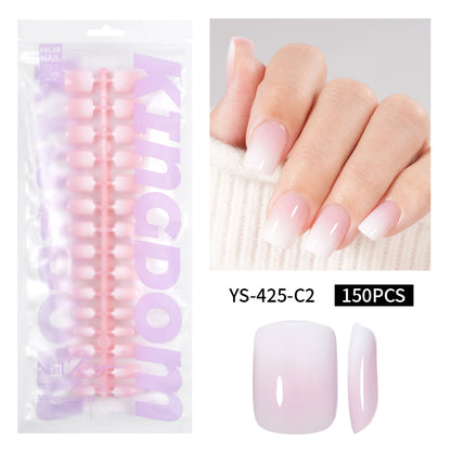 Nail Tips Europe and the United States  gradual change press on nails, simple water drop nail spray removable fake nail 150 pieces prefabricated nail