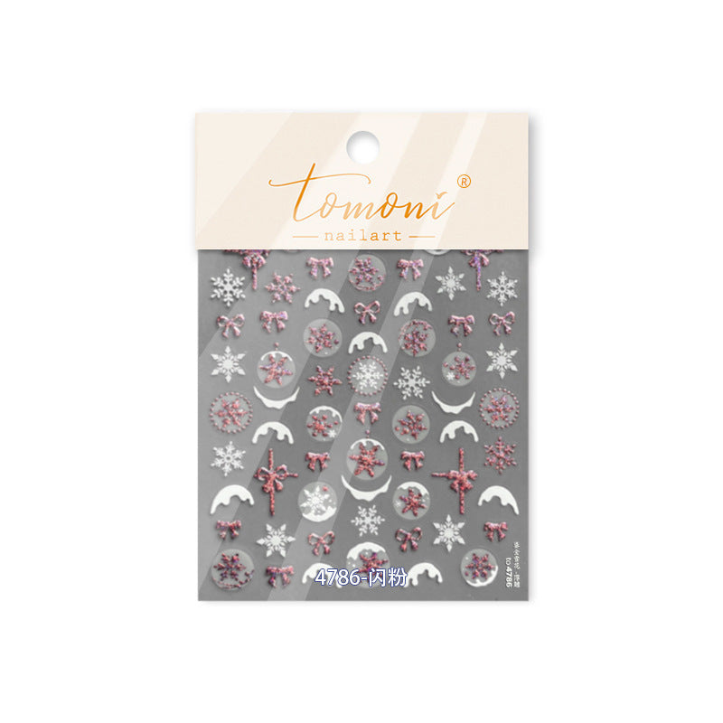365nails: "Glitter Pink Snowflake" – nail art stickers