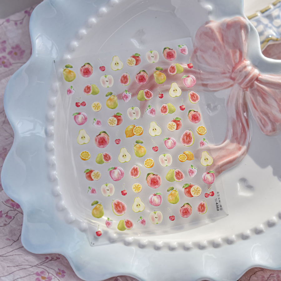 365nails: "Watercolor Fruit Slice" –Nail Art Stickers