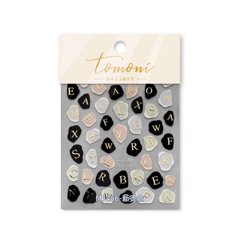 365nails: "Pastel Wax Seal Alphabet" – nail art stickers