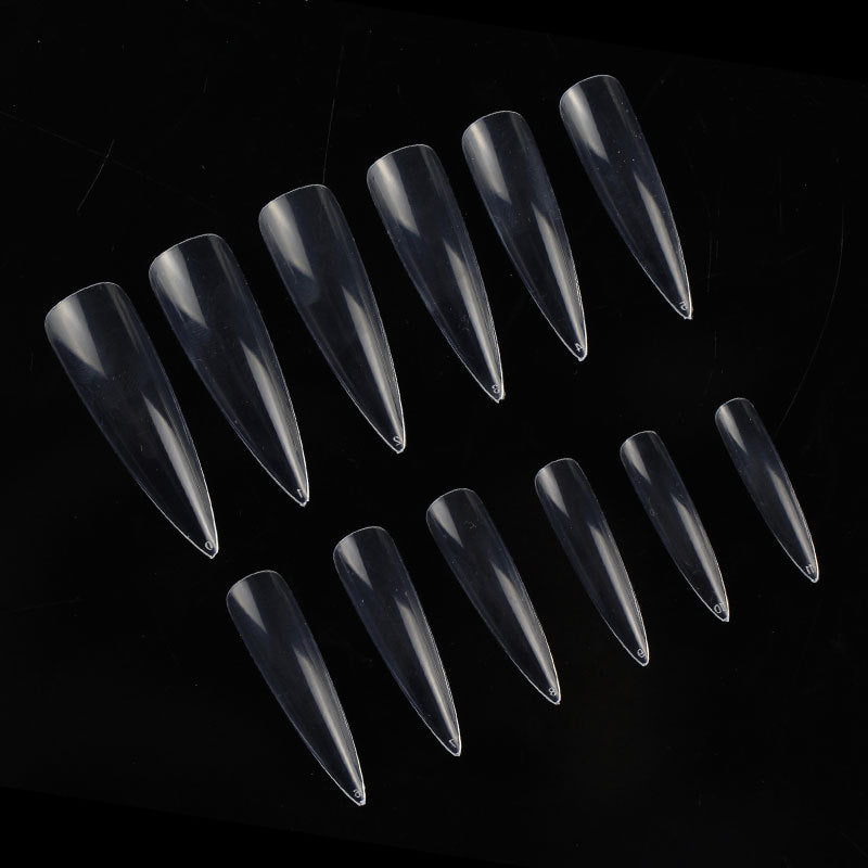 Nail Tips transparent press on nails piece XL nail piece 360 piece box light and thin full sticker ballet nail extended water drop nail piece