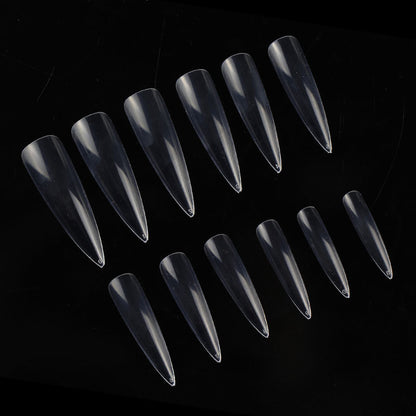 Nail Tips transparent press on nails piece XL nail piece 360 piece box light and thin full sticker ballet nail extended water drop nail piece