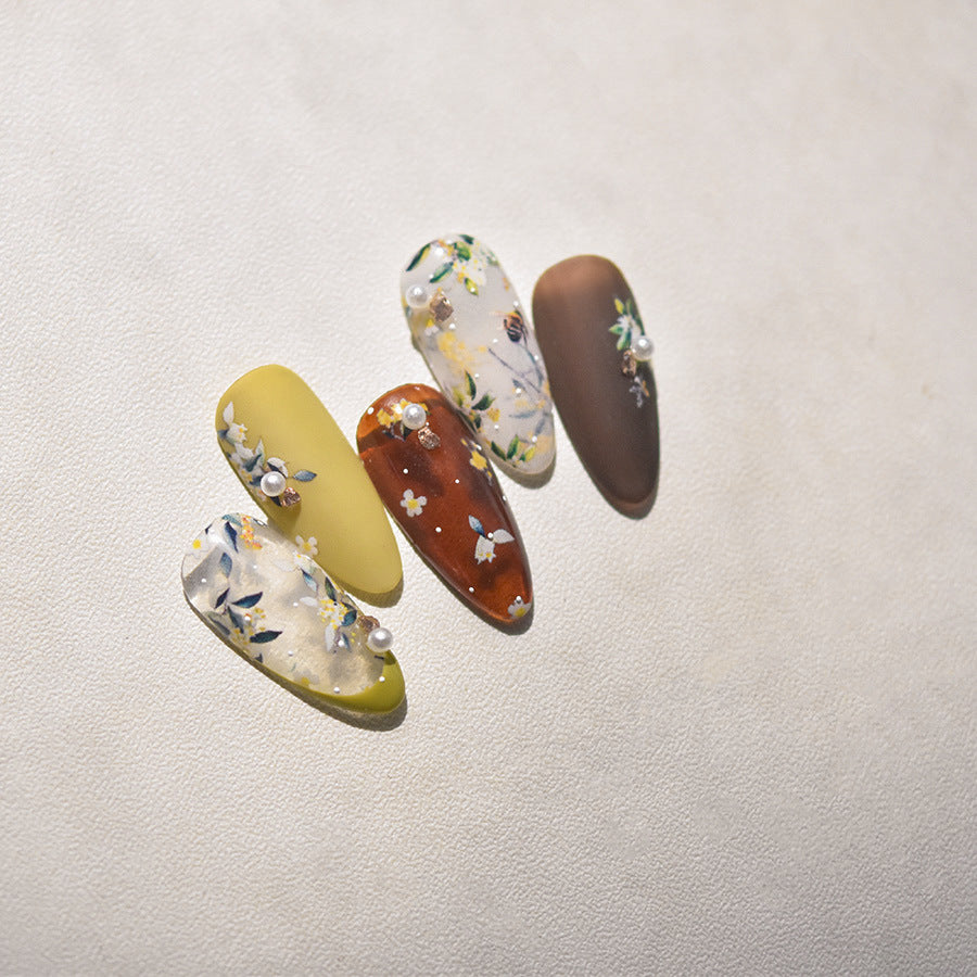365nails: "Osmanthus Flower Embossed" – Nail Art Stickers