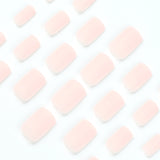 Unhas postiças atacado cor sólida fosca retangular unha postiça peça de unha postiça produto final unhas postiças｜365nails