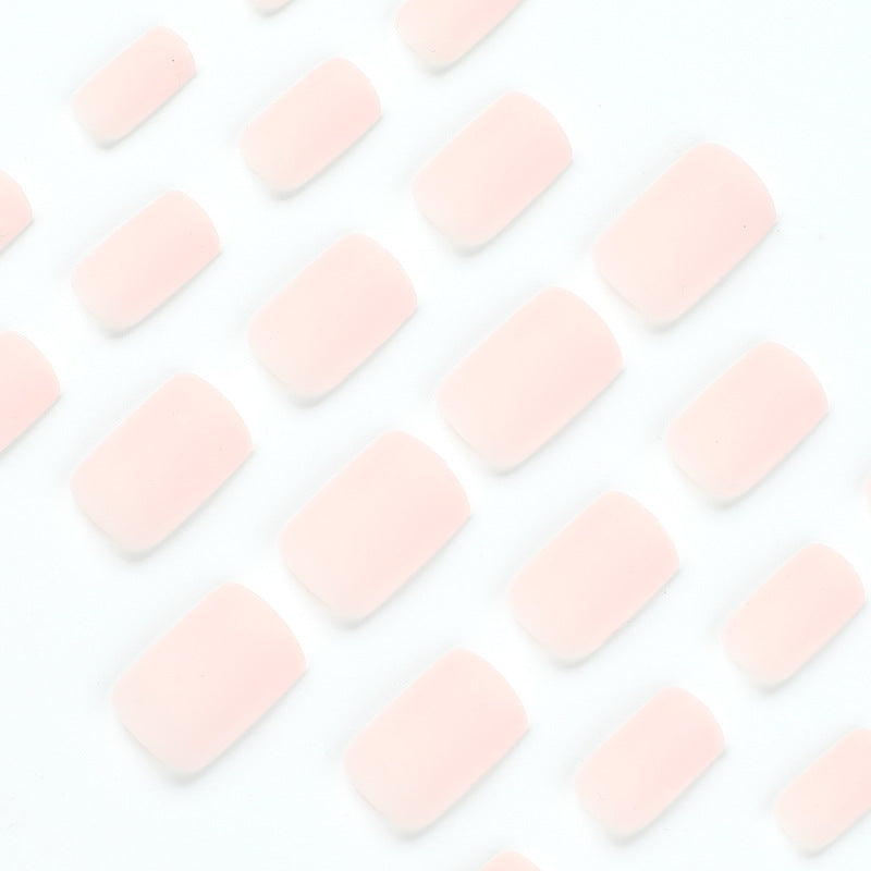 Unhas postiças atacado cor sólida fosca retangular unha postiça peça de unha postiça produto final unhas postiças｜365nails