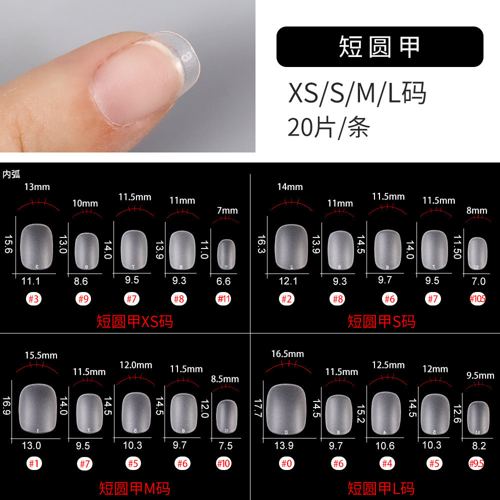 365nails 100PCS Matte Nail Tips | 10 Shapes XS/S/M/L Sizes for Press-On Customization
