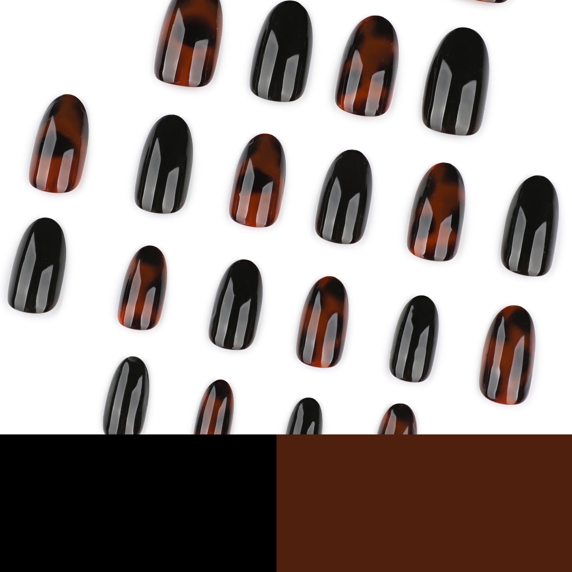 經典玳瑁光澤棕色穿戴甲