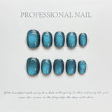 Colorful Glossy Short Press On Nails Collection Set