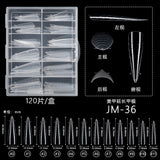 Nail Tips Extension nail mold wholesale, new boxed transparent paperless fast phototherapy nail crystal extension nail mold