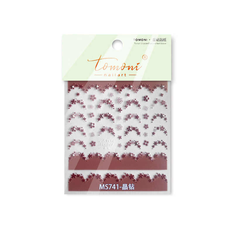 365nails: "Red Plum Blossom with Pearl" – Nail Art Stickers
