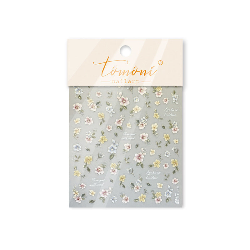 365nails: "soft pastel watercolor flower" – Nail Art Stickers