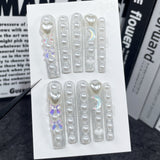 Estilo supr largo watr pip nail lov parl flash Hecho a mano largo ｜365nails