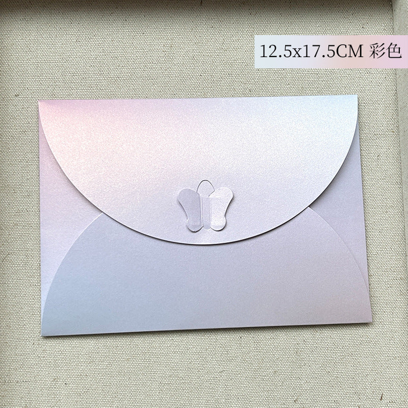 奢華珠光燙金信封 — 閃亮紙質禮品與書信信封
