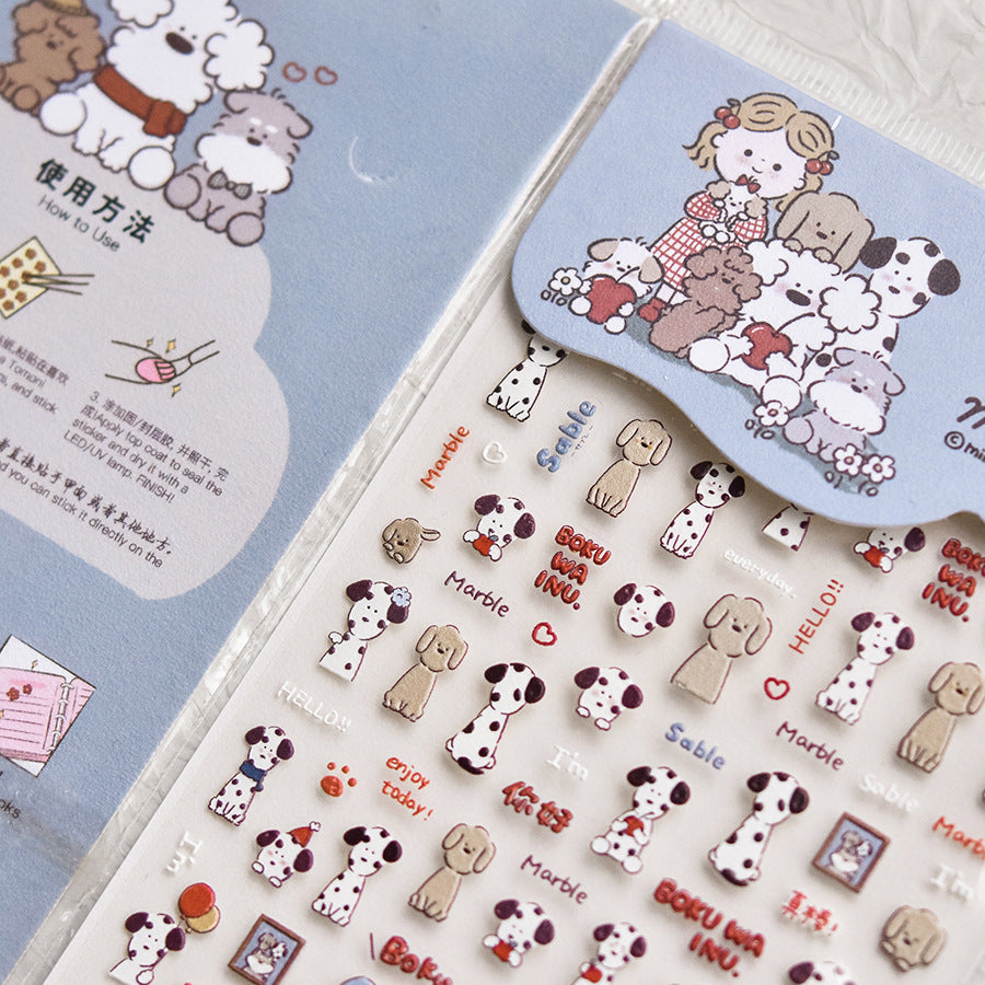 365nails: "Miiiiichan Puppy Friend" – adesivos de unha